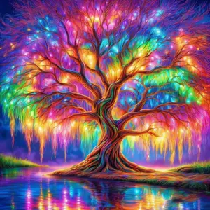 Tree of Life Diamond Painting Kits for Adults,Full Drill Diamond Art Kits for Beginners,Round 5D DIY Diamond Dots Paintings, Diamonds Pictures Gem Art and Crafts Home Decor 8x12 in
