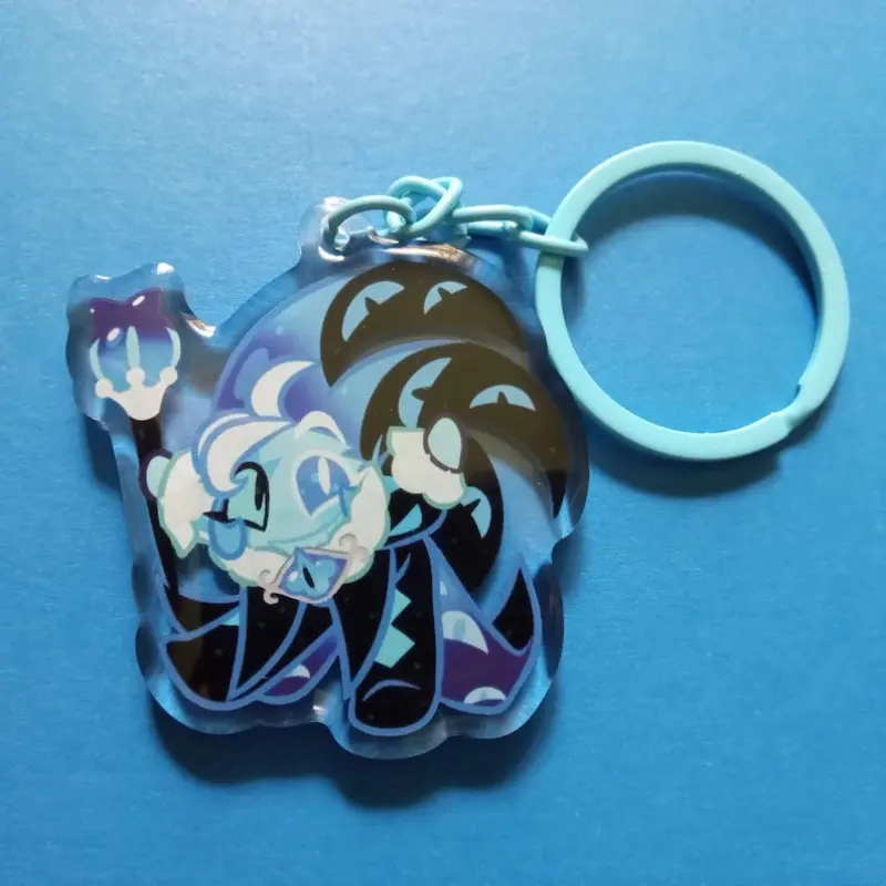 Shadow Milk Cookie Acrylic Keychain (Cookie Run) - TikTok Shop