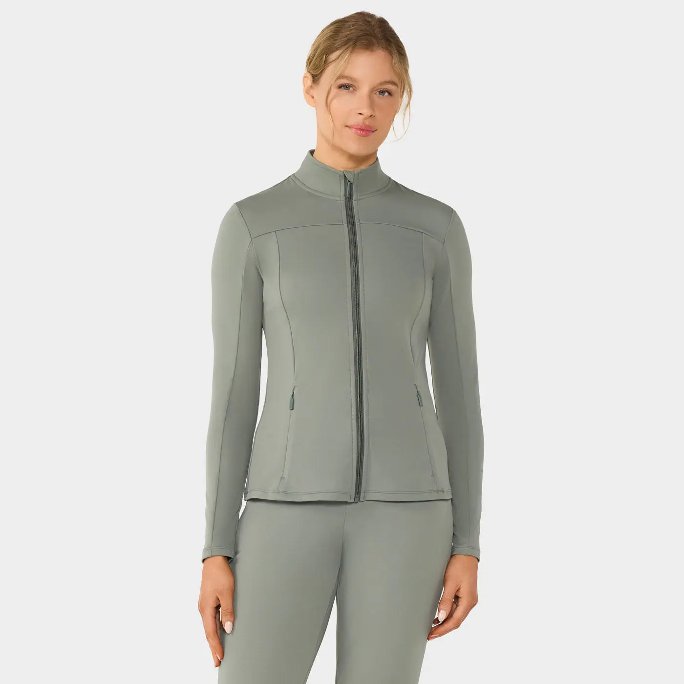 Mock Neck Full Zip Jacket