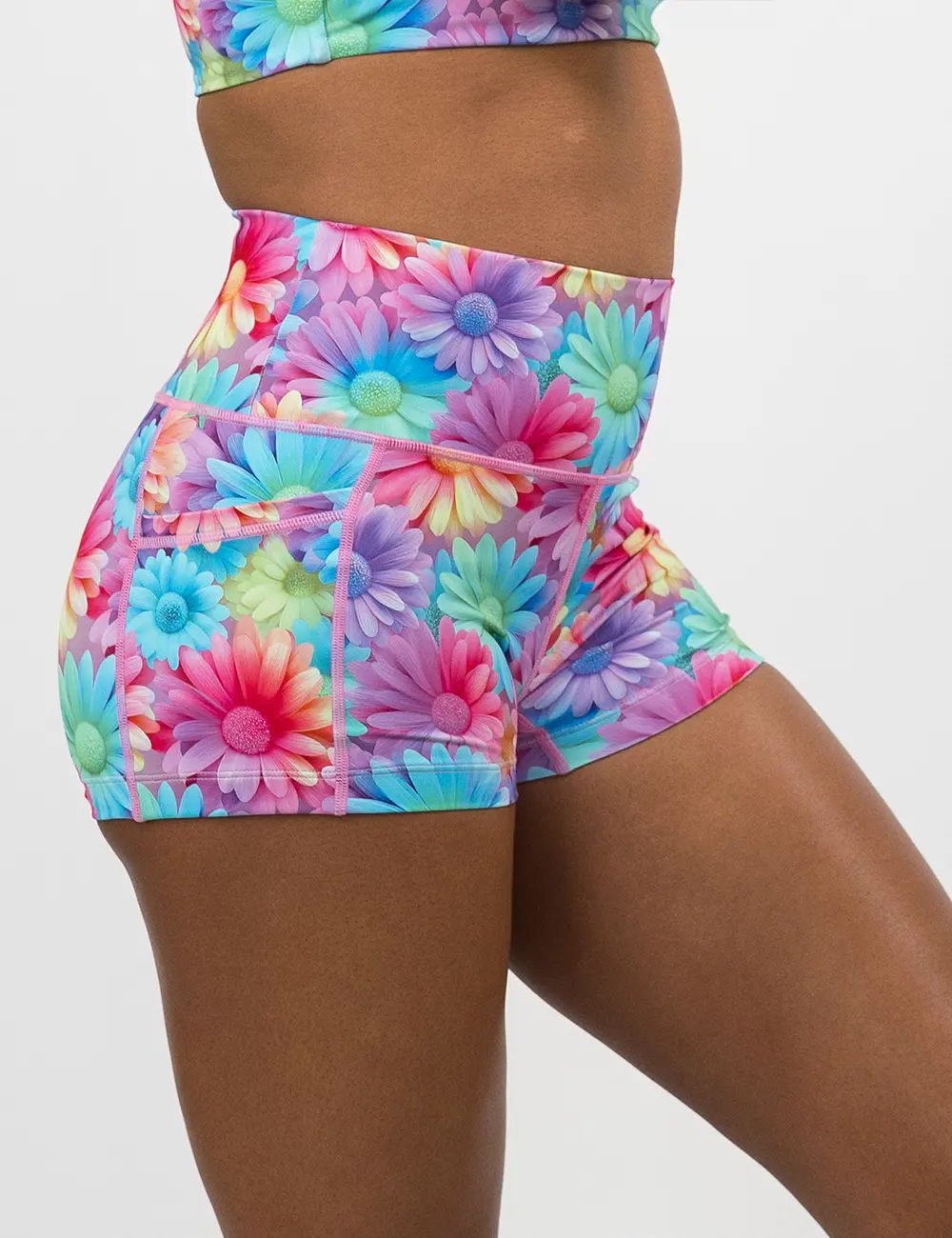 CVG Shorts Enchanted Floral Pastel Polyester