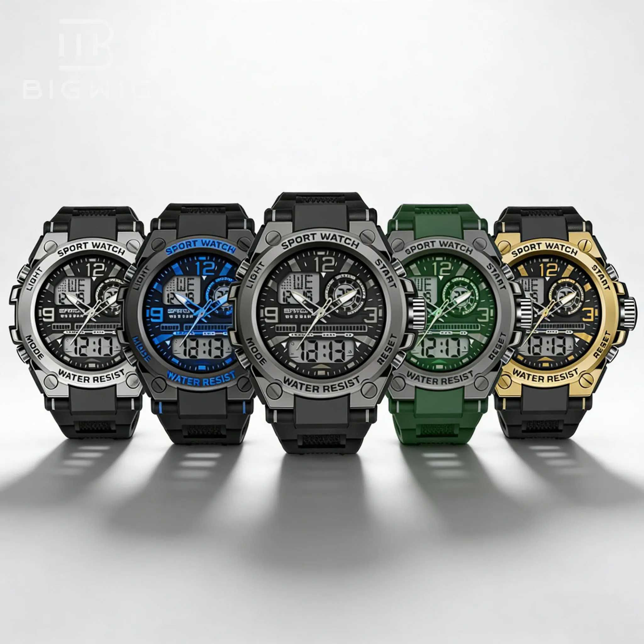 Men's Rugged Military Quartz Wristwatch - PU Leather Alloy Outdoor Sports Watch with Water Resistance, Multi-Function, Analog-Digital Display, Ideal for Father's Day Gifts, Military Watch