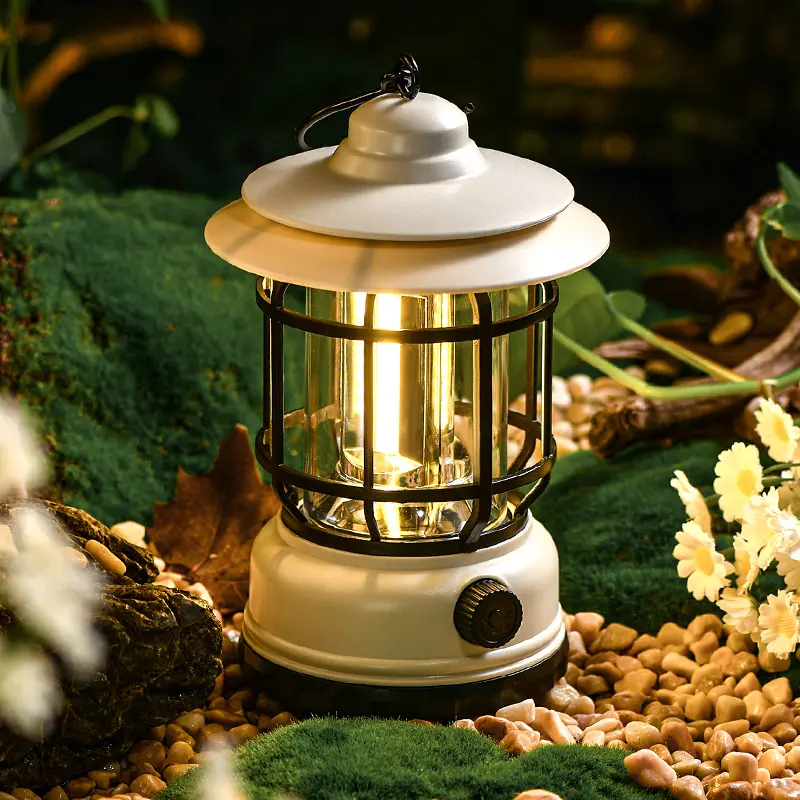 Outdoor Camping Lantern USB Rechargeable LED Light Long Lasting Battery Retro Tent Lamp for Night Market Party Atmosphere Lighting Portable Hiking Lanterns Outdoor Camping Lantern USB Rechargeable LED Light Long Lasting Battery Retro Tent Lamp for Night Market Party Atmosphere Lighting Portable Hiking Lanterns