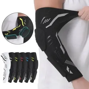 Crashproof Separate Elbow Pads Long Honeycomb Arm Sleeve Protector Dual Anti-Collision Protective Forearm Cover Basketball