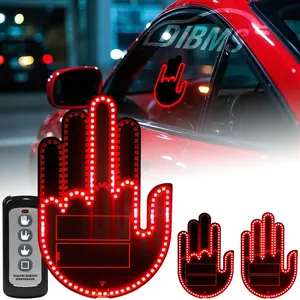 Car Gesture Decorative Light, Ambient Lighting KitRechargeable Led Gesture Light, Road Rage Led SignsCalms Road Rage, Decoration led lights car, Road RageCalming Accessory Kit.(1 PCS)