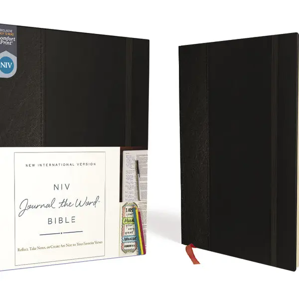 NIV, Journal the Word Bible, Red Letter, Comfort Print: Reflect, Take Notes, or Create Art Next to Your Favorite Verses