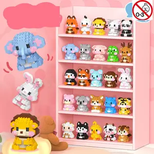 25 Mini Cute Lion Lamb Animal Building Blocks Set, Educational Toy for Kids, Desktop Decoration Model, Christmas Birthday Gift, Creative Building Blocks