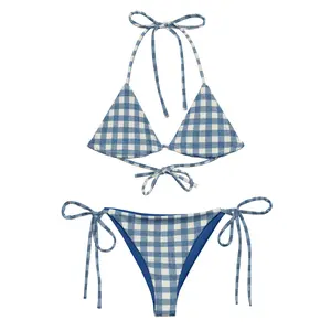The Blue Gingham Bikini