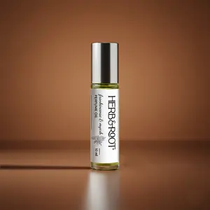 HERB & ROOT Frankincense & Myrrh Perfume Oil Rollerball 10 ml Vegan Cruelty Free Ancient Incense Balsamic Woody Notes Unisex Fragrance