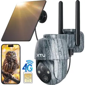 4G LTE Hunting Camera 2K - 360° Trail Cam with 2" LCD Screen, Color Night Vision & Live Stream