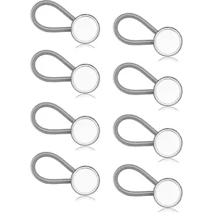 8 count  Extenders for Mens Shirts Button Extender Soft Elastic Extenders for  Tie Dress Coat  Tone