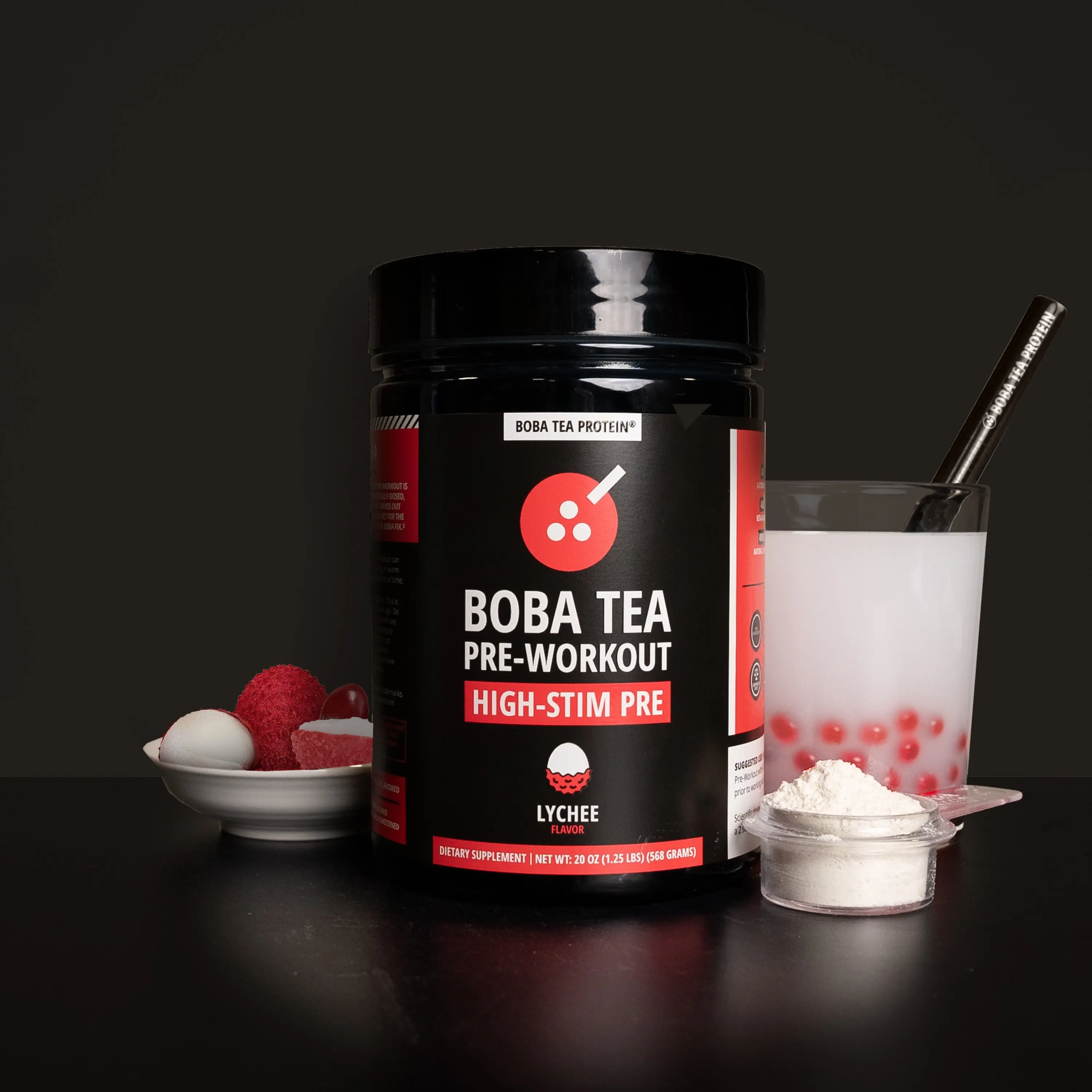 Lychee High Stim Pre-Workout Fitness Supplement Protein Fitness Supplement