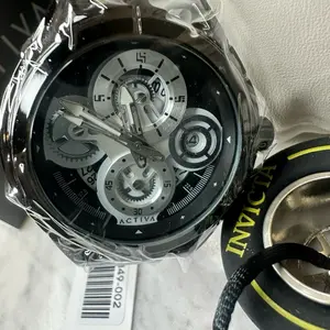 Invicta Activa Drift X Skeleton Watch, 44mm, White and Black Dial, Modern Design