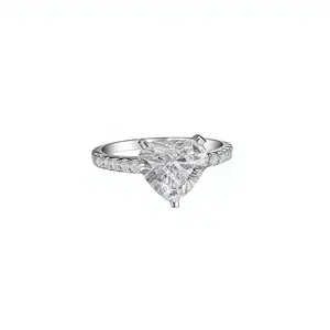 Heart Cut 2.0ct Center Engagement Ring | Lab-Grown Diamond | PT950 Diamond Ring