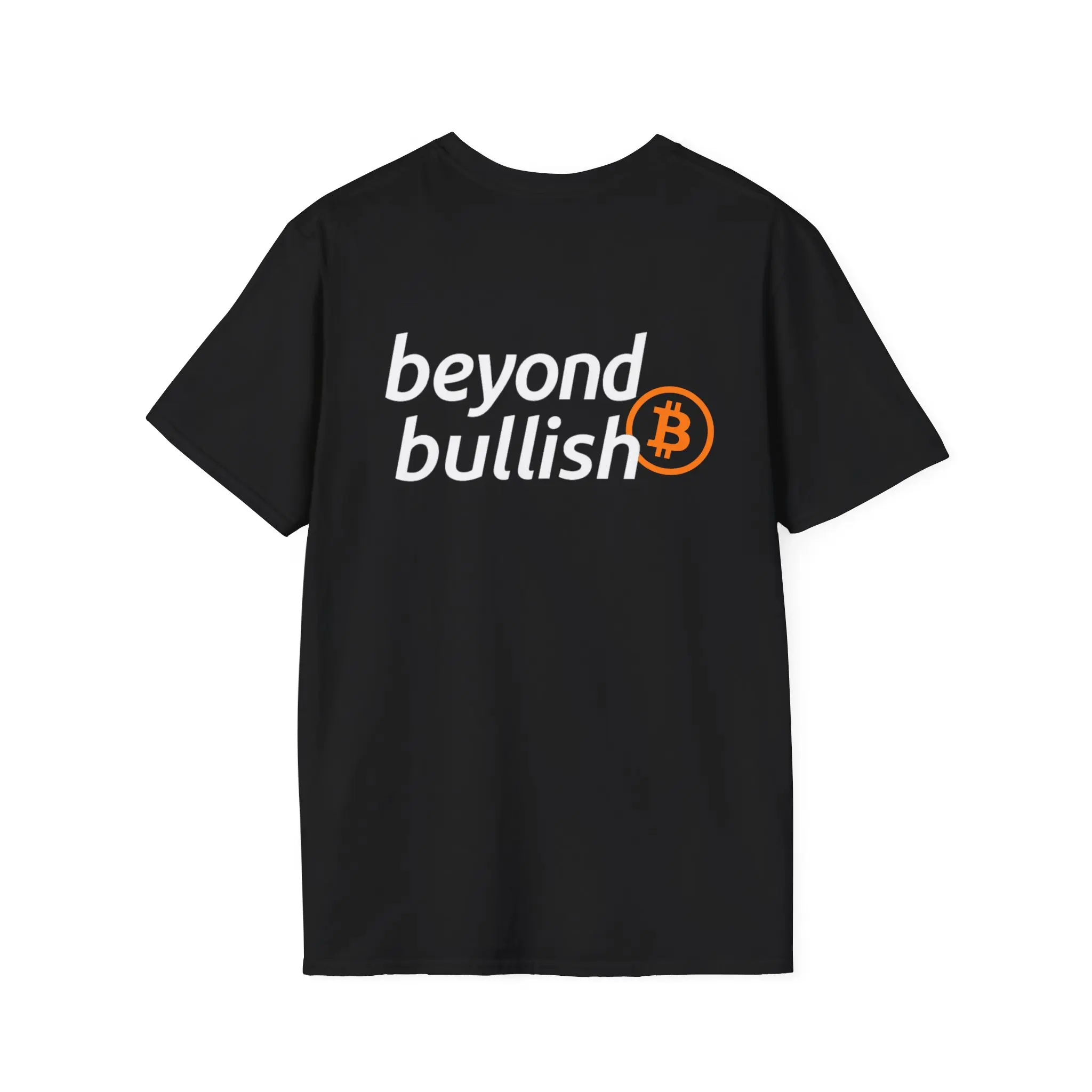BEYOND BULLISH Bitcoin Tee by Satoshi Supply Co.™ — Legacy Flame ₿ Design | Stacked Typography | Crypto Streetwear for Maximalists | Bitcoin Fans | Unisex Apparel | Gift for Him/Her | Casual Wear | Crypto Merchandise