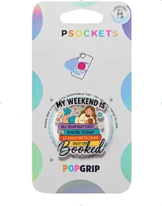 Pretty My Weekend Is Booked Phone Grip Magsafe, Chill Girl With Coffee Cup Phone Holder, Book Lover Phone Grip, Cartoon Kindle Grip, Gift for Girls Boys