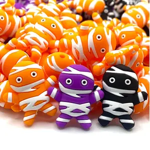 1pc Mummys, The Original TP Hoarders 3D Silicone Focal Beads | Halloween Crafting Supplies DIY Beaded Pens