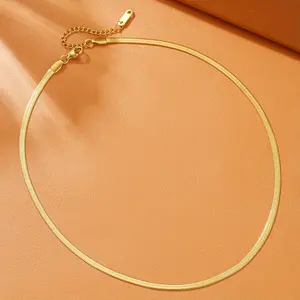 1-Pack Hollow Stainless Steel Snake Chain Necklace, Suitable for Daily Wear by Men and Women or as a Holiday Gift for Friends herringbone  necklace rolex  jewelry