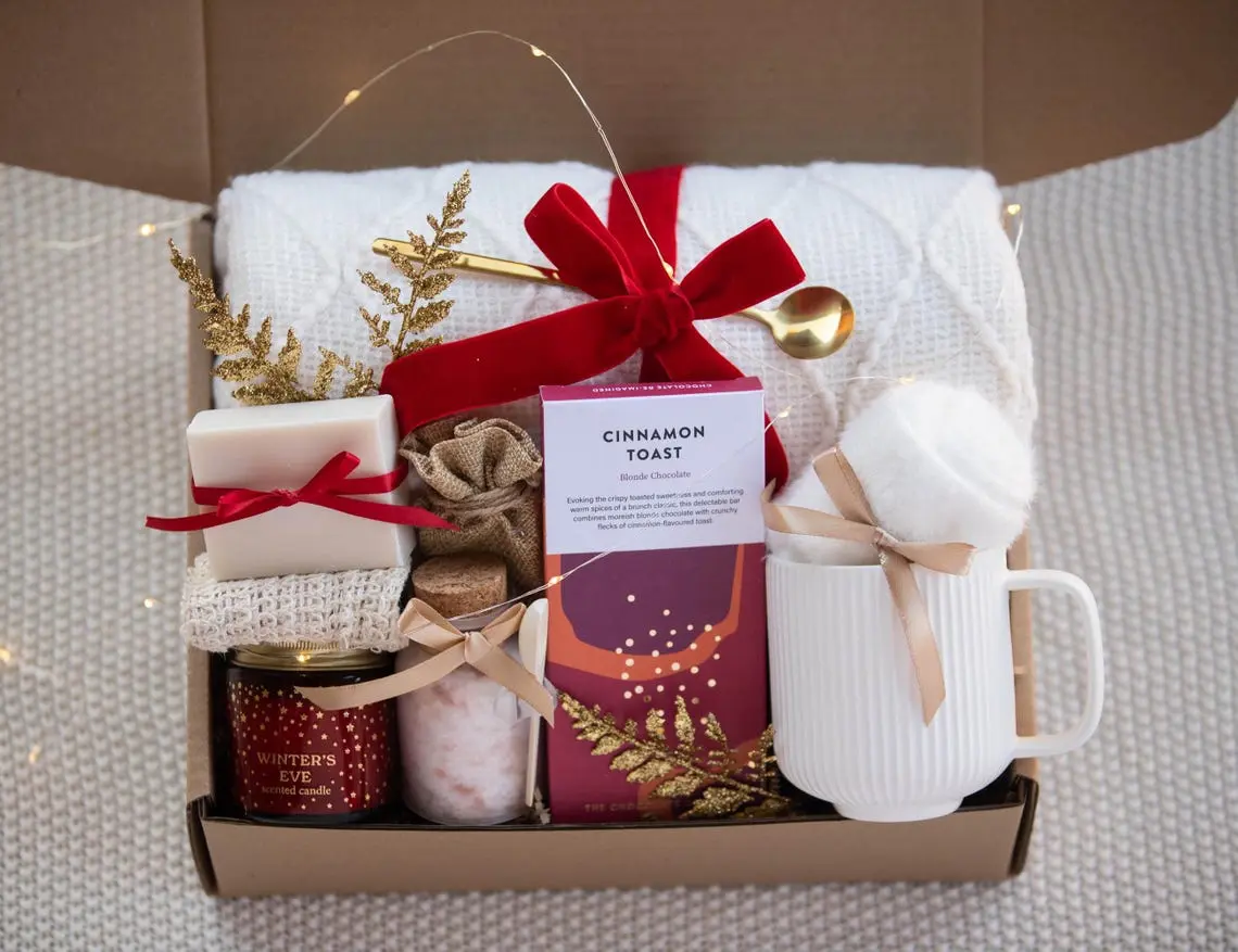 Hygge Gift Box, Custom In Description, Winter Gift Basket for Women Cozy Gift for Friend Hygge Gift Box for women Hygge Gift Box Cozy Gift Box Care Package Holiday Gift Box