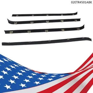 CROSSDESIGN Front Rear Window Sweep Felt Weatherstrip Seal Fit For Chevrolet GMC Jimmy Door