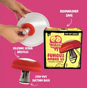 Fungus Among Us – Mushroom Silicone Scrubber | Heat-Resistant Kitchen Sponge for Dishes & Pans