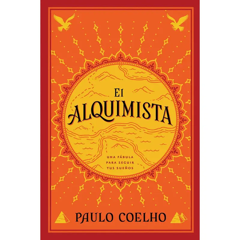 Used Book - The Alchemist Novel by Paulo Coelho, Like-New Softcover Paperback for Easy Carrying, HarperCollins Espanol Modern Classic, Spanish Text for Immersion Reading, Follow Your Dreams Theme, 0.57lb