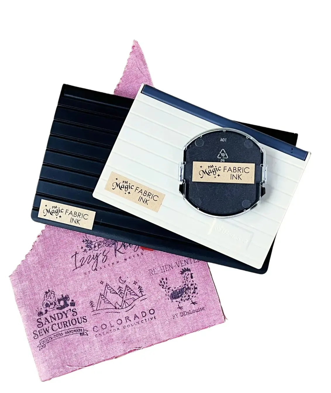 Magic Fabric Ink Stamp Pads- Mini, Medium, Large