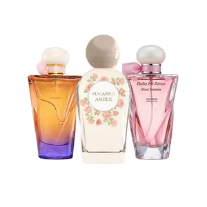 Sunset Escape Bundle: Bella Mi Princesa, Sugared Amber, Bella Mi Amor | JEAN RISH PERFUMES | Pitahaya · Lychee · Hibiscus · Sea Notes · Vanilla · Musk Pistachio · Almond · Jasmine · Sandalwood Velvet Plum · Sugared Violet · Vanilla Orchid · Whipped Amber