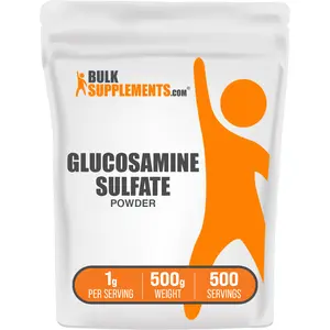 BulkSupplements - Glucosamine Sulfate Powder - Anti-Inflammatory - Bone Health - 500g - 1g per Serving