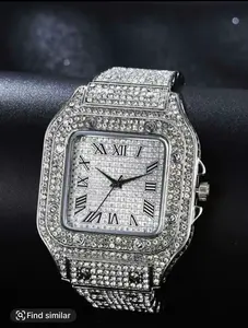 Starry diamond square watch