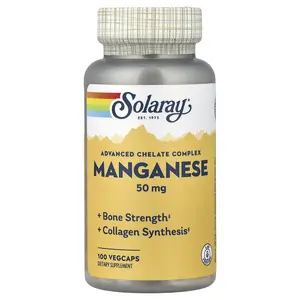 Solaray Manganese, Advanced Chelate Complex, 50 mg, 100 VegCaps