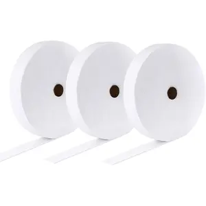 3 Rolls Jelly Roll Batting Strip 2 1/4 Inch Total 150 Yards Cotton Blend Batting on a Roll, Flexible Quilt Batting for Jelly Roll Rugs, Batting Strips, Braided Rug,Throw Rugs