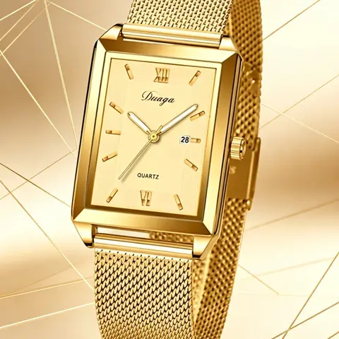 Men's Fashion Quartz Wristwatch, High-Quality Rectangle Face, Buckle Closure, Perfect Gift for Holidays, Birthday, Father's Day, Graduation, Valentine's Day, Fashion Wristwatches