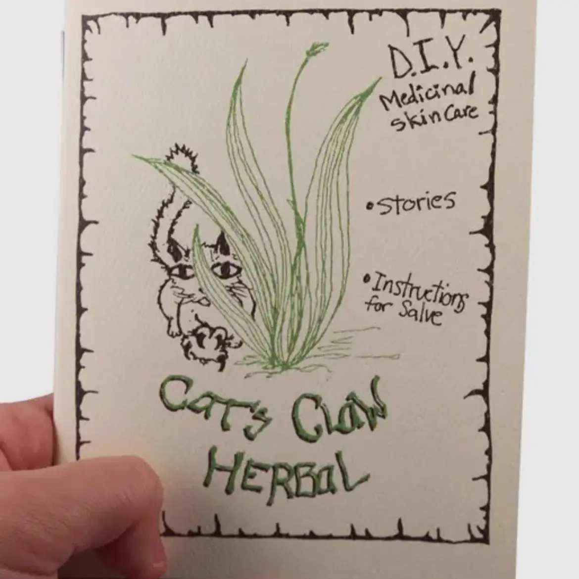 Cat's Claw Herbal Skincare Book for DIY Medical Treatments