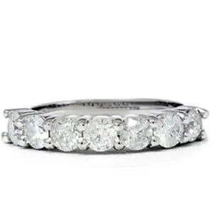 2 1/10Ct Diamond Wedding Ring Women's Anniversary Band in White Gold