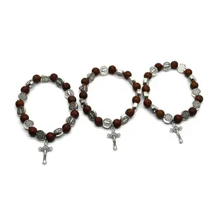3pcs Handmade Rosary Bracelet Multipurpose Girl Boys Birthday Holiday