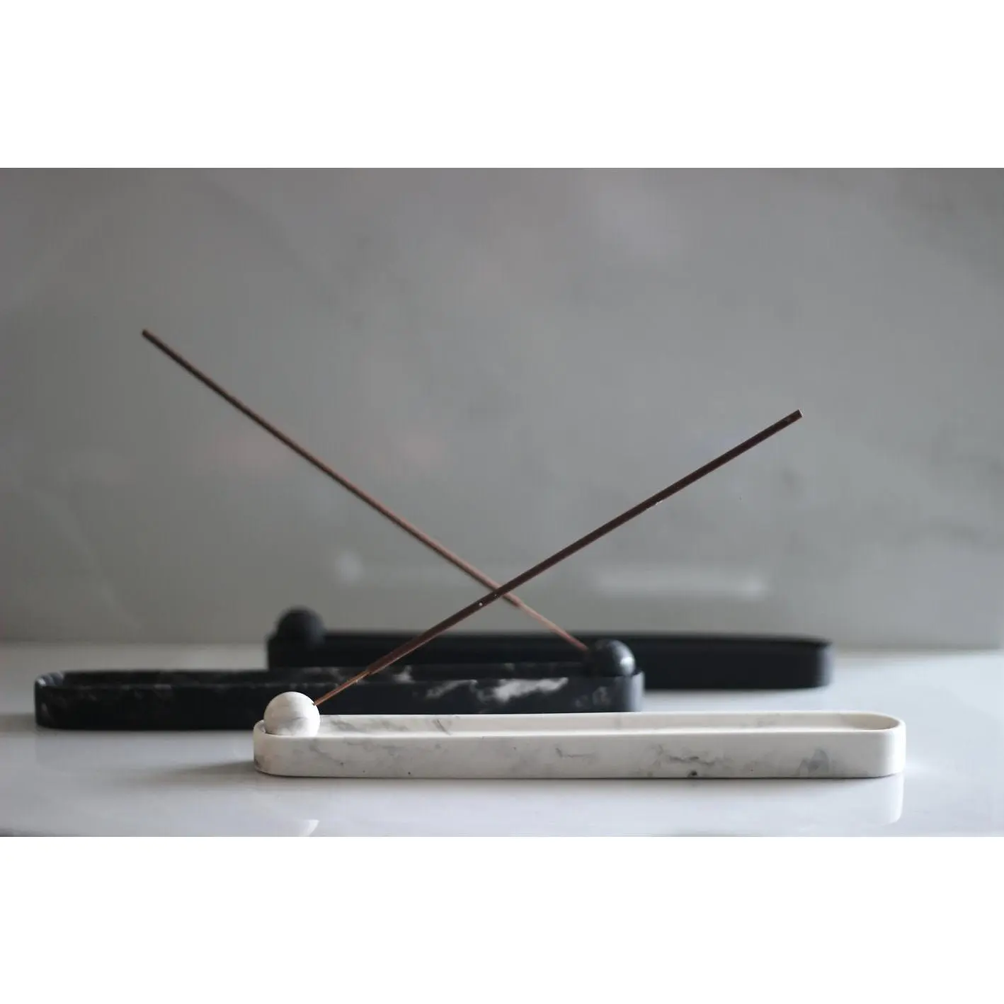 Black Marble Incense holder