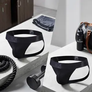 Men's Athletic Performance Jockstrap Underwear - Elastic Supportive Jock Strap 2 Pack for Sports Workout Gym Running Comfortable Breathable Design Perfect for Active Men's Daily Wear and Fitness Activities