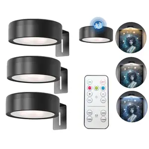 Wall Light with Adjustable Magnetic Clip Design, Battery Powered, Three Color Options, Three Speed Settings, Home Decoration Lighting, Led Picture Light Battery Operated, Wireless Led Painting Light, Wireless Wall Lamp With Magnetic, Wireless Spotlight