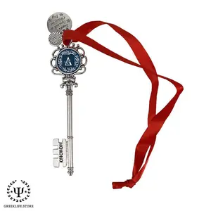 Delta Phi Lambda Christmas Ornament Santa Magic Key