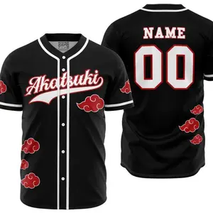 Personalized Akatsuki Baseball Jersey, Baseball Club Jersey, Baseball Team Jersey, Gift For Him, Gift For Her