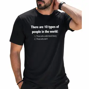 Summer t Shirts Binary Joke Fun T-Shirt - Programmer Humor Culture Shirt