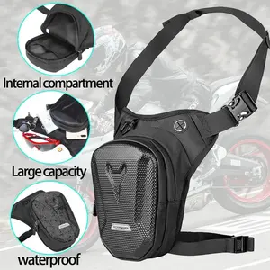 Motorcycle Waist Leg Bag, Outdoor Casual Ride Bags, Tactical Travel Bag, Men Hip Bum Pack, Waterproof Leg Bag