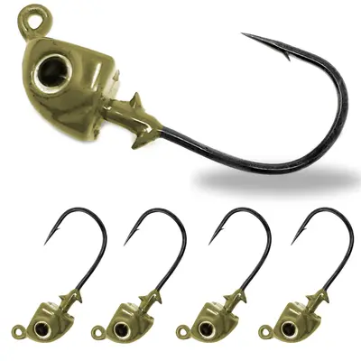 Owner Ultrahead Standup Jig Hook - For Vertical Jigging, Durable Saltwater Fishing Hooks
