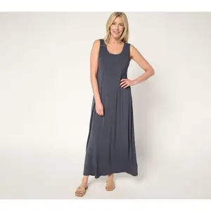 Modern Soul Soothing Knit Jersey Maxi Dress w/ Support System