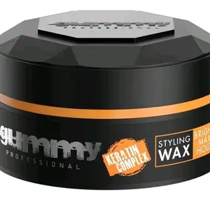 Gummy Professional Gummy Bright Max Hold Hair Styling Wax 5.07 fl oz Keratin Complex for Strong Hold