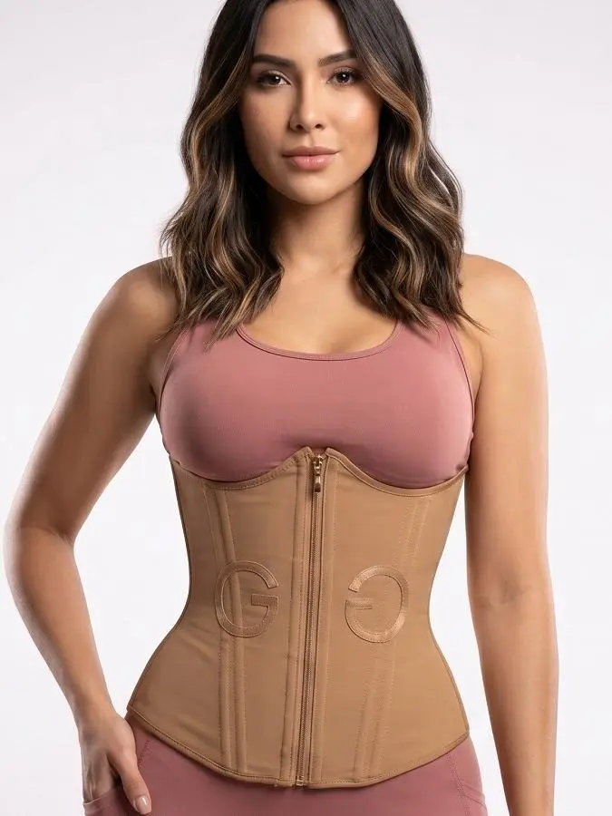 Love Me 54 Sculpt Waist Trainer Corset - Adjustable Tummy Control Hourglass Body Shaper with Triple Hook Compression Corset
