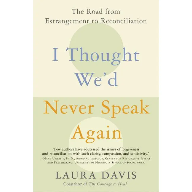 I Thought We'd Never Speak Again: The Road from Estrangement to Reconciliation by Laura Davis [Paperback Book]