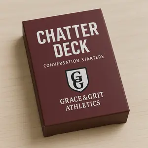 Grace & Grit Athletics Chatter Deck: Play with Purpose - 140 Dynamic Cards for Team Building & Personal Growth in All Sports