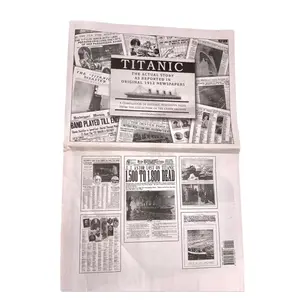 Titanic the Actual Story as Reported 1912 Newspapers Reprint, 100 Pages Wall Art