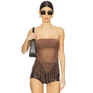 MORE TO COME Shion Top in Brown